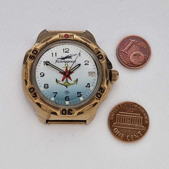 Vintage Soviet mechanical watch Vostok Komandirsk… - image 5