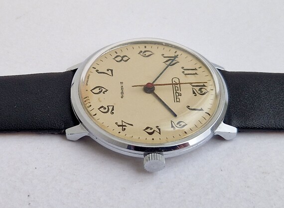 Rare Vintage Soviet Mechanical watch Slava 2MChZ.… - image 4