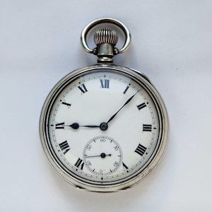 Antique Limit Swiss Silver Pocket Watch . 1900&#39;s Working