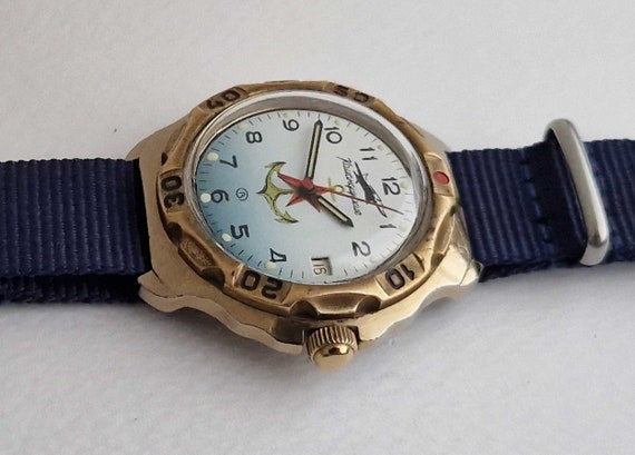 Vintage Soviet mechanical watch Vostok Komandirsk… - image 3