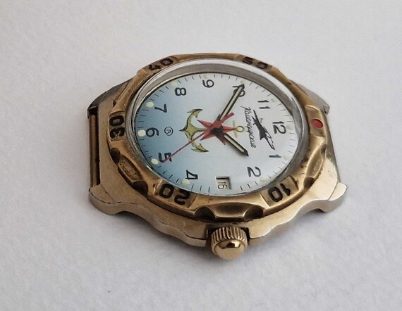 Vintage Soviet mechanical watch Vostok Komandirsk… - image 7