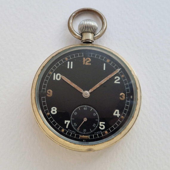 Orologio da tasca militare ENICAR della seconda guerra mondiale