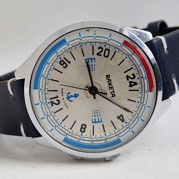 montre vintage soviétique RAKETA 24H Antarctic. URSS