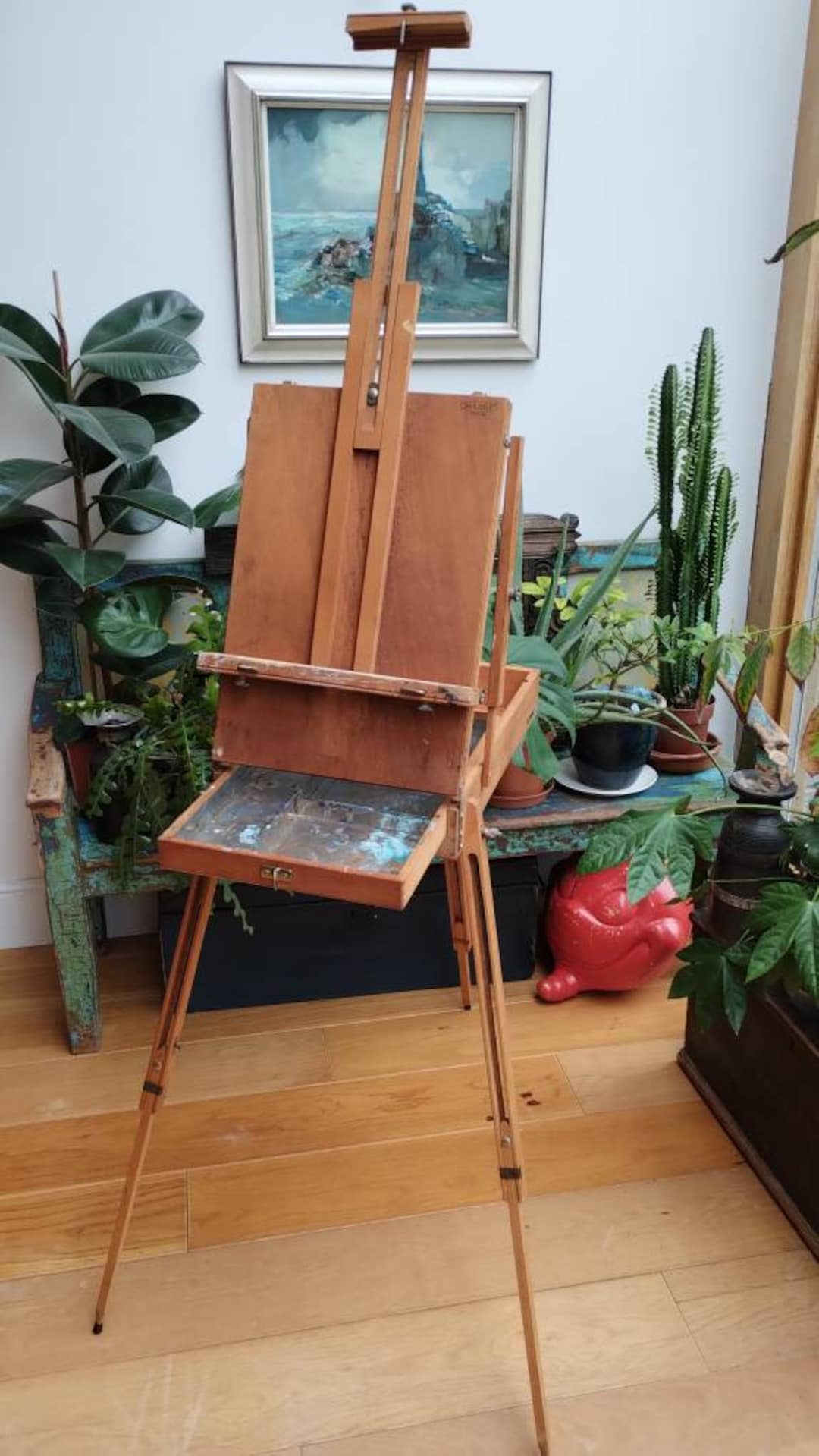 Vintage Artist Easel Free Standing Ant Table Top Mabef Made in Etsy