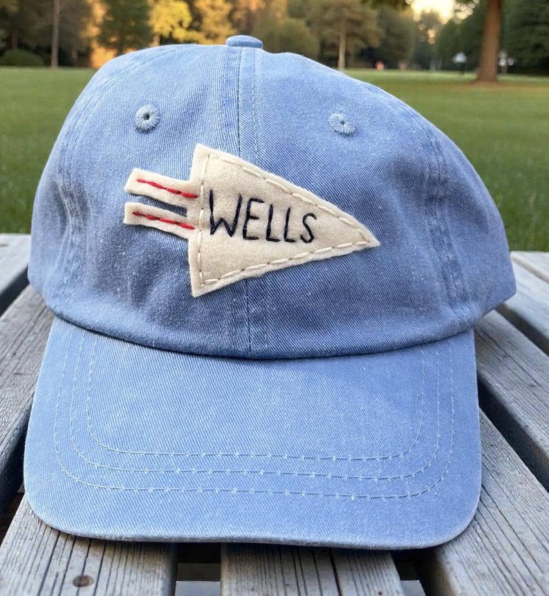 Personalized Kids Baseball Hat: Embroidered Name, Adjustable Leather Strap 画像 6