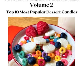 Książka kucharska "The Candle Chef" - Tom 2 / 10 najlepszych przepisów na świece deserowe / Jak zrobić świece deserowe