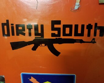 STATUE OF LIBERTY AK-47 GUN Vinyl Decal Sticker Wall Bumper Lady 2nd Amendment
