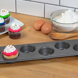 Jumbo Muffin Pan Nonstick 6 Cups Cup Cake Large Cornbread Baking Pan For  Oven