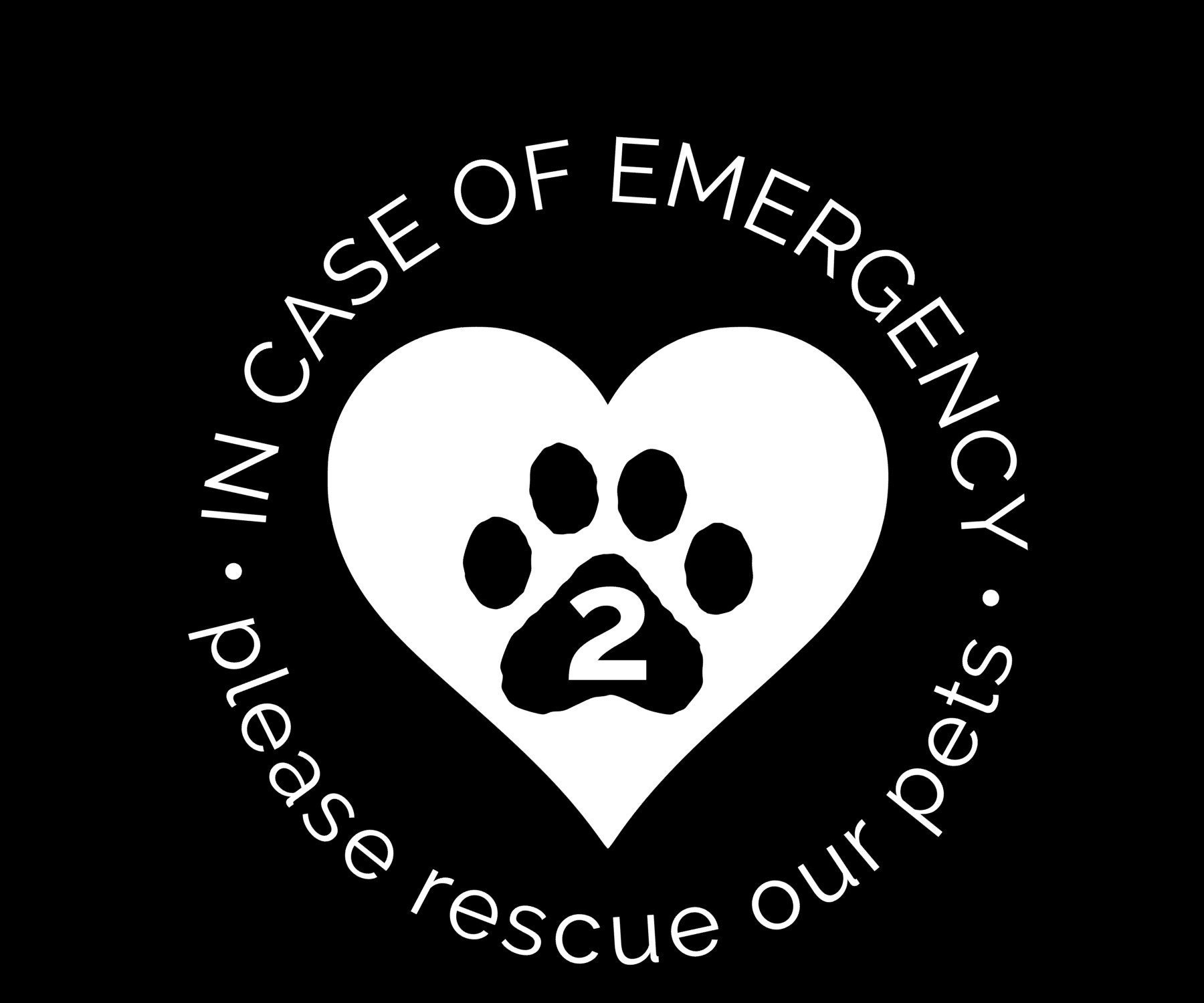 In Case of Emergency Pet Decal Personalized Cat Decal Etsy