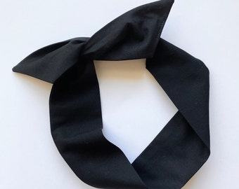 REN | Fabric Wire Headband | Black