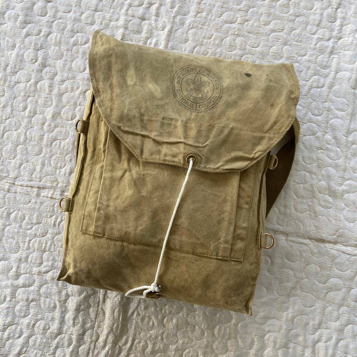 Vintage 1950s BSA Boy Scout Canvas Backpack Etsy