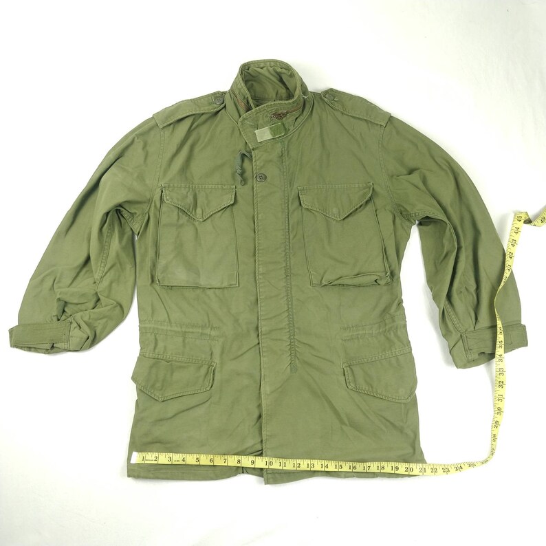 Vintage Us Army M65 Field Jacket OG 107 Scovill Zipper Etsy