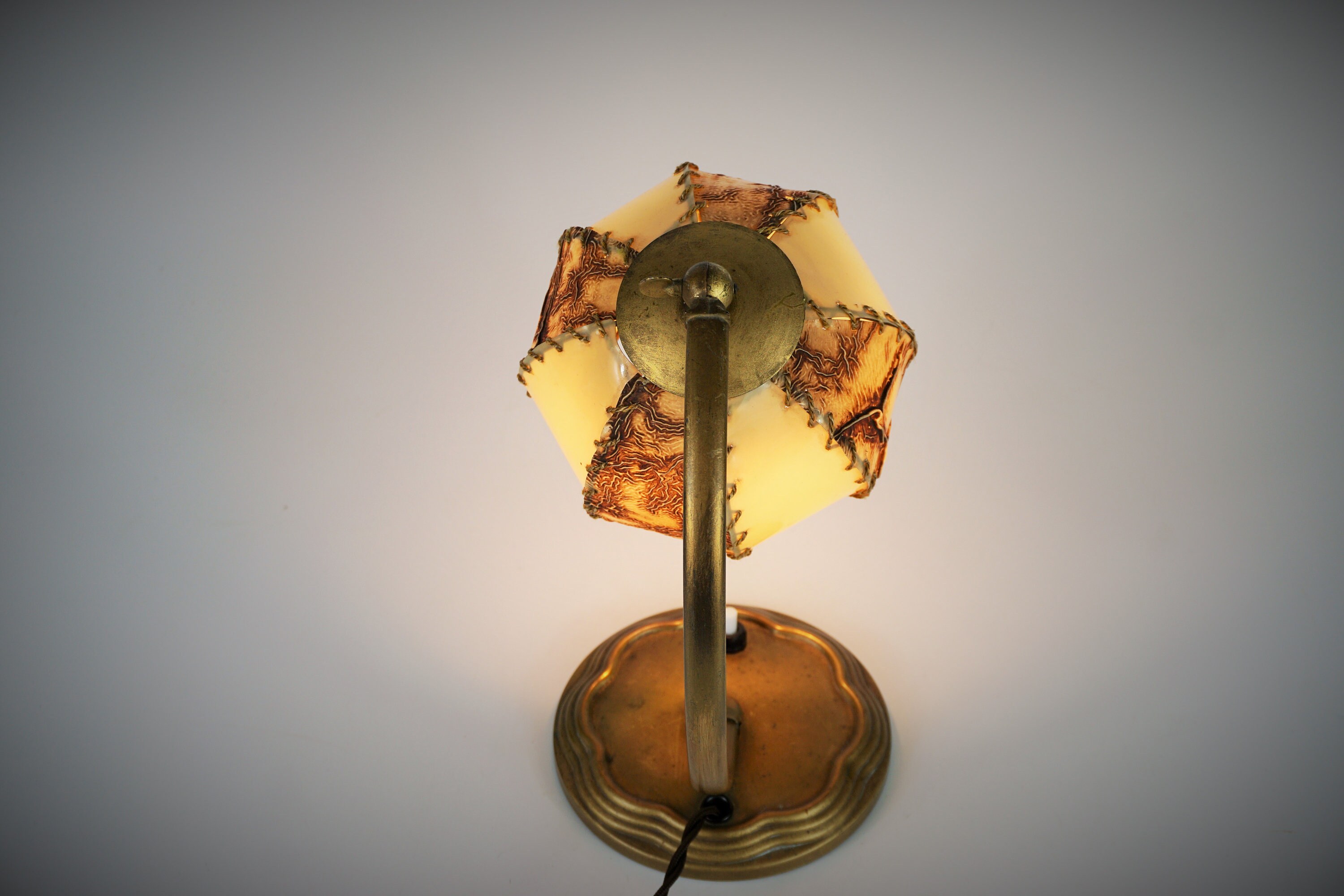Art Deco Table Light 1940s Art Deco Bedside Table Lamp night Etsy