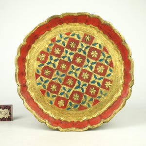 Vintage Florentine serving tray, Rectangular serving trays, Italian baroque cocktail tray, retro Italian tray, decorative tray platter,