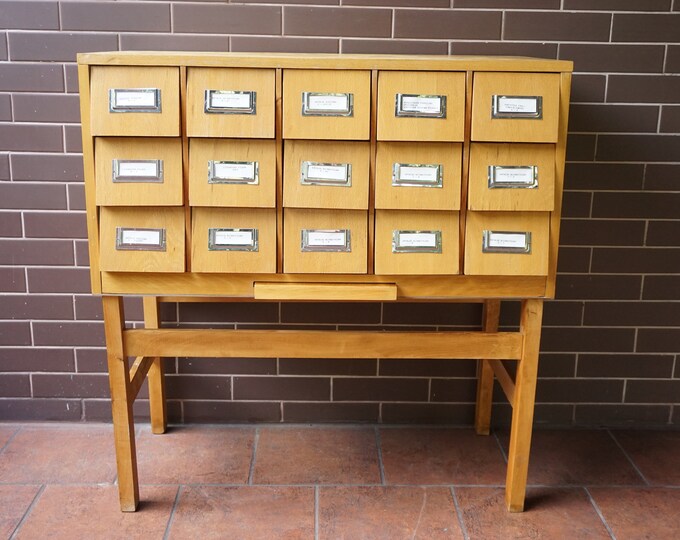 Vintage Library Library Shelf From the 1960s, Mid Century