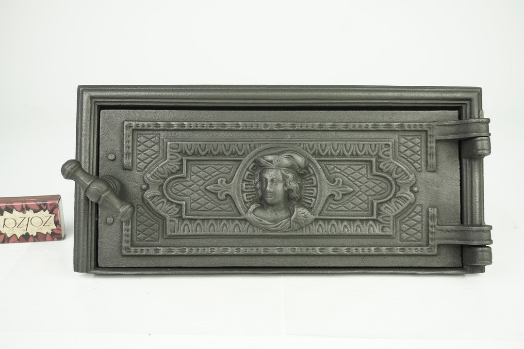 Cast Iron Oven Door, Antique Iron Door, Rusty Stove Part,iron Stove