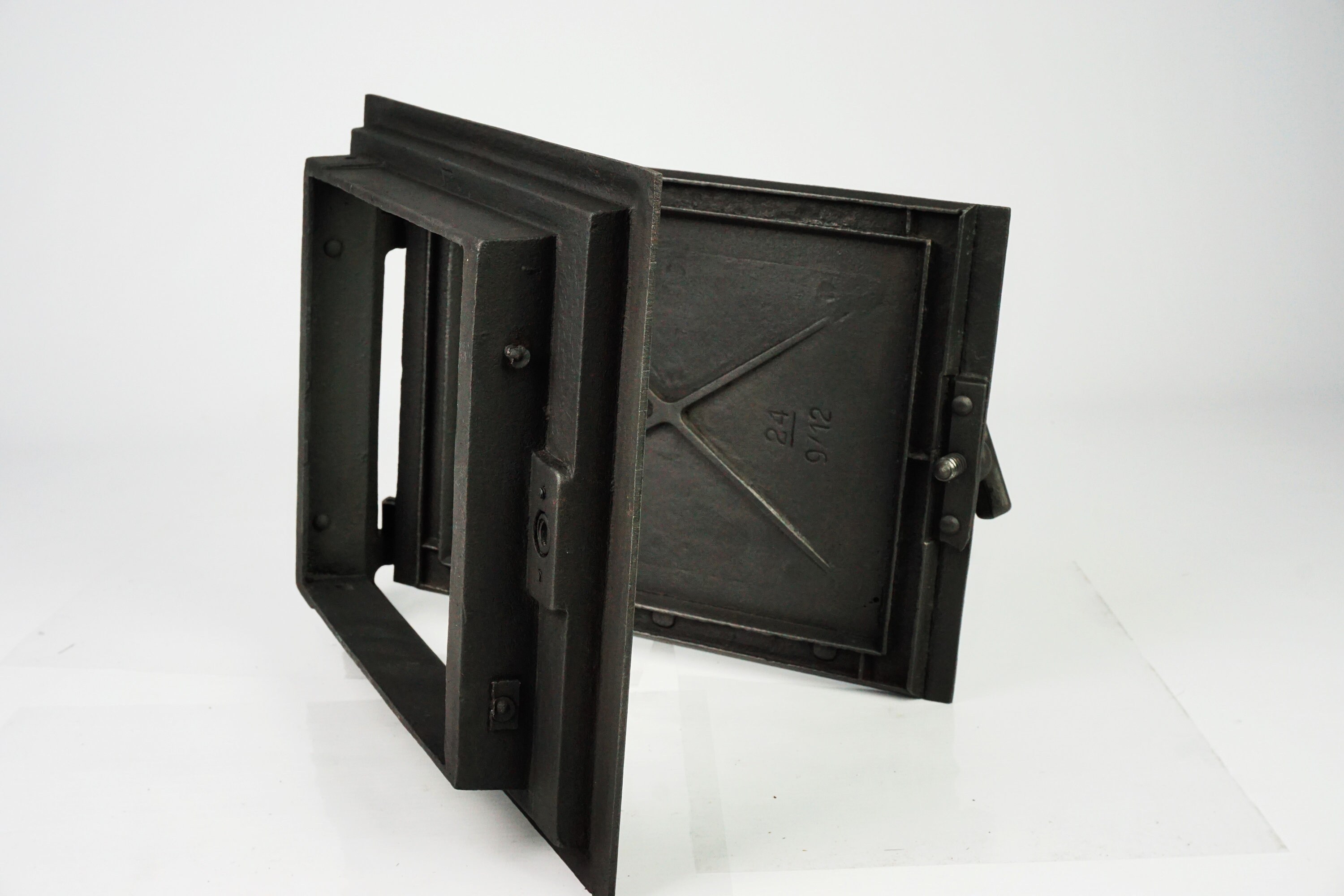 Cast Iron Oven Door Antique Iron Door Rusty Stove Partiron Etsy