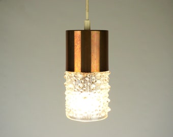 Hanging lamp mid century,lamp from the sixties, vintage pendant lights, hanging ceiling lamp, Pendant Light Made of Glass