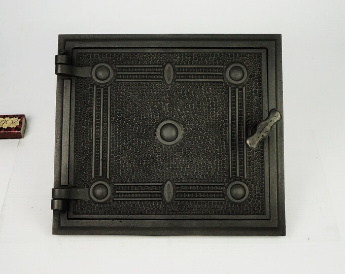 Cast Iron Oven Door, Antique Iron Door, Rusty Stove Part,iron Stove