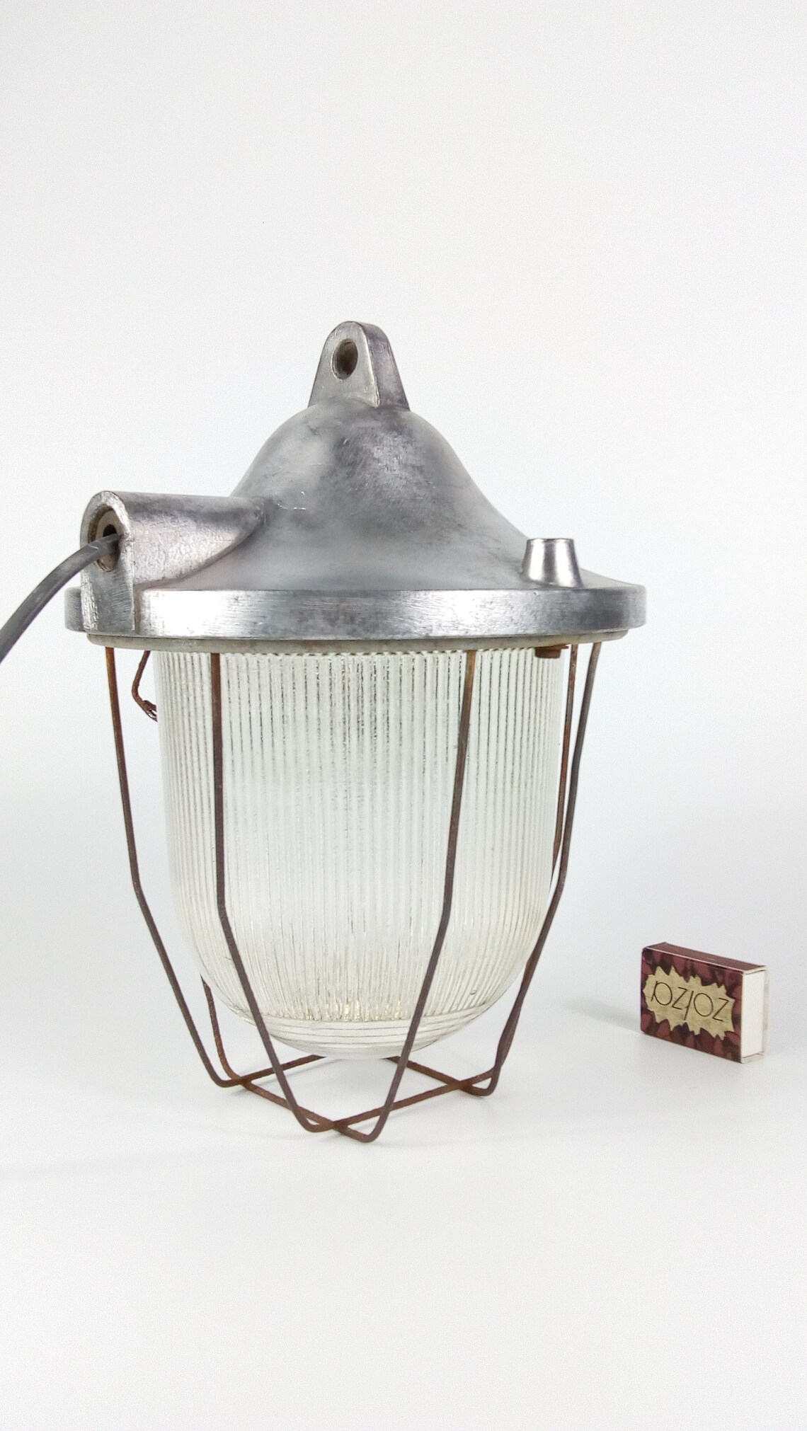 Industrielle Hängelampe Mitte des Jahrhunderts Fabriklampe | Etsy