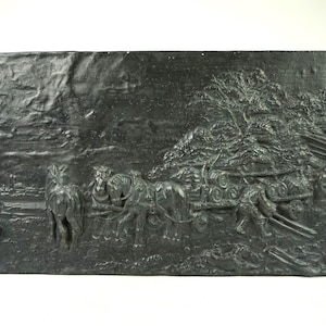 Large Fireback Backsplash, Decorative metal fire back for fireplace, Antique Relief Fire Back, metal fireback, fireplace decoration,