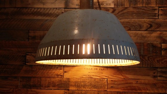 Industrial Ceiling Lamp Vintage Industrial Pendant Light Enamel Industrial Suspension Metal Ceiling Lighting Metal Hanging Lamp Gray