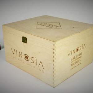 Grande boîte en bois d’Italie, grande boîte en bois vintage, boîte à cartes de mariage, boîte photo, boîte à souvenirs vintage, boîte rétro avec couvercle pour le vin,