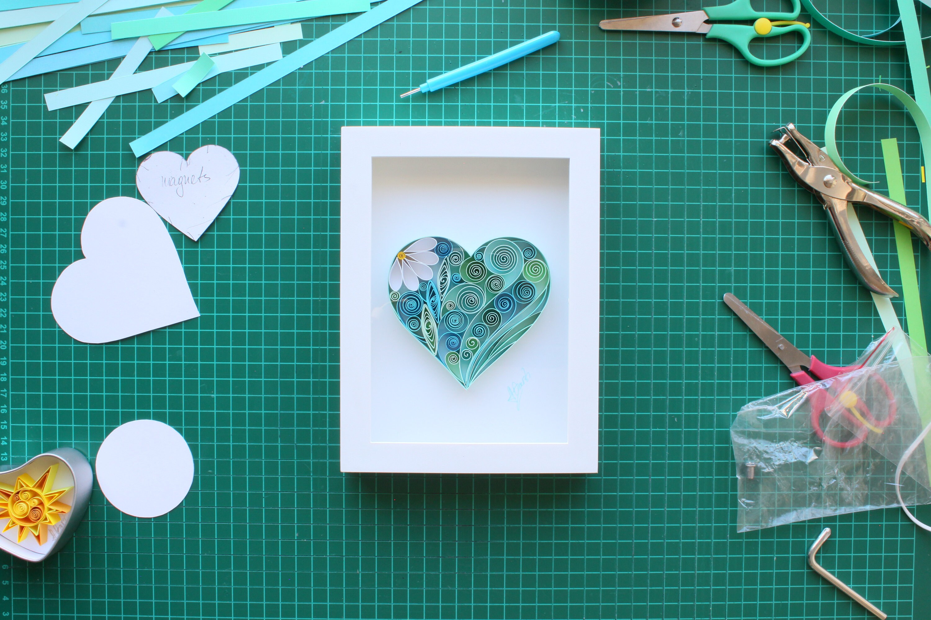 Tutorial Quilling Heartdigital Pattern Tutorialinstant Etsy