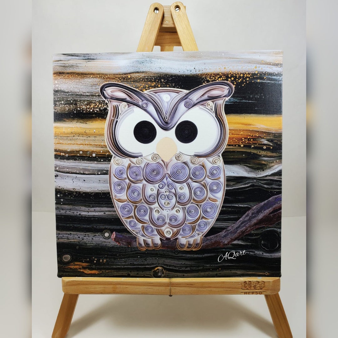 White Owl Canvas Canvas Art Print Wall Art Canvas Unique - Etsy