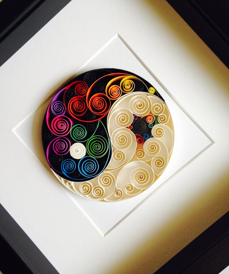 Yin yang reflection image