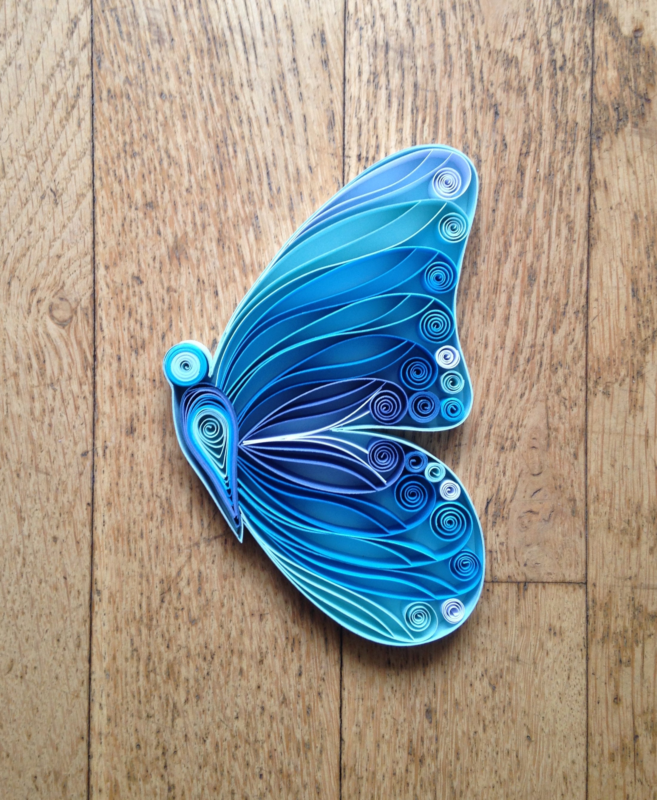 Quilling Blue ButterflyQuilling Wall ArtQuilled Etsy