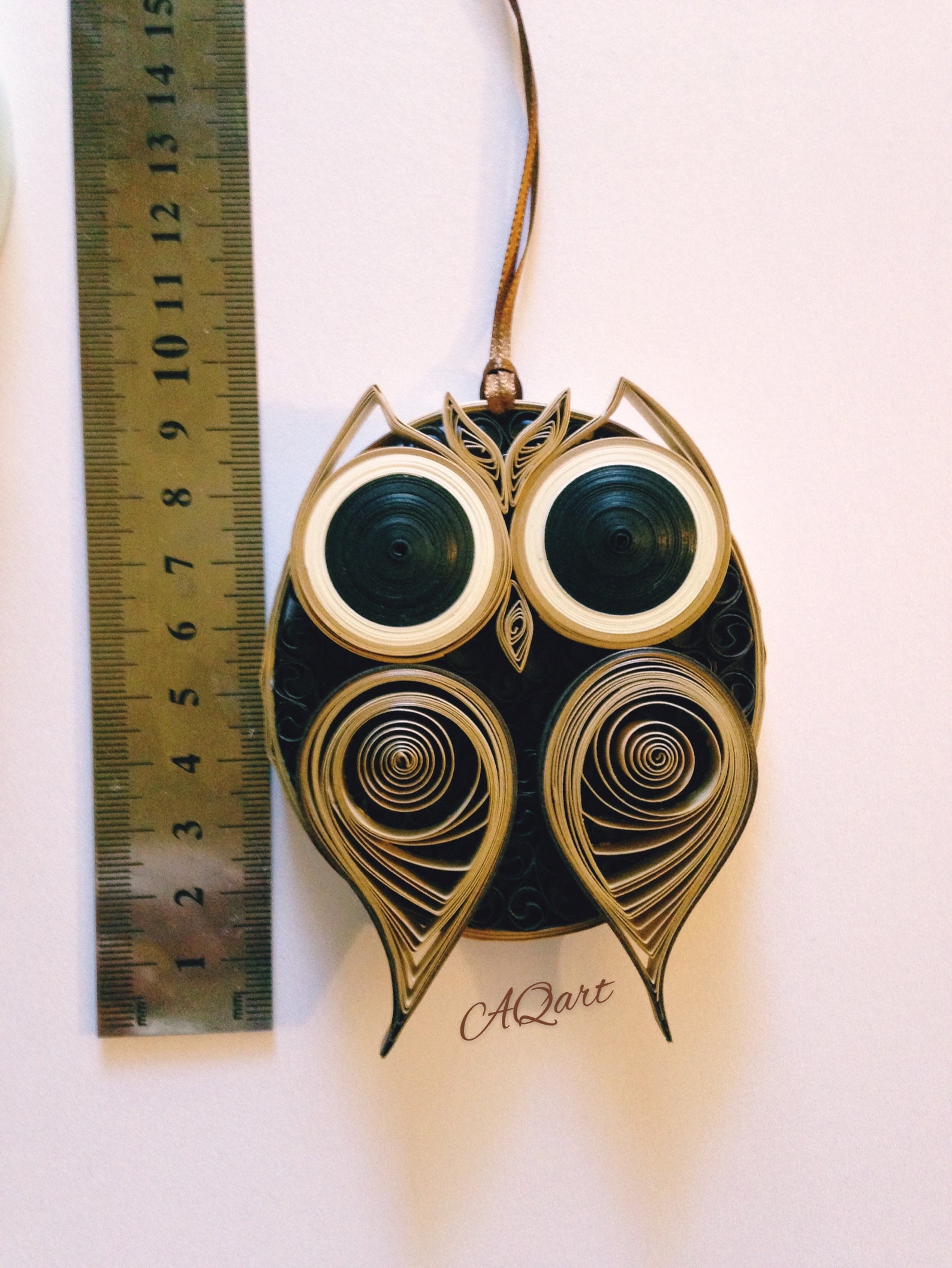 Large Owl OrnamentQuilling OrnamentHandmade Owl OrnamentOwl Etsy