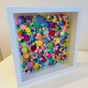 Arte murale di carta - Regalo unico - Regalo del primo anniversario - Regalo di compleanno - Regalo di nozze - Anniversario di carta - Arte quilling - Arte di carta 3D - Decorazione per la casa - Incorniciato