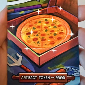 Pizzamatpolett - Konstnärsritad. TMNT-inspirerad.