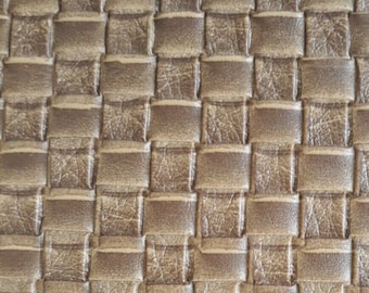 Latte Auranautic Marine Vinyl, Embossed Basket Weave, Outdoor, 54 Inch for Patio Furniture