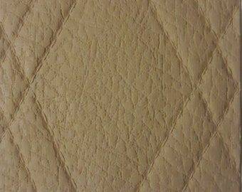 Tannin Marine Vinyl Fabric, Embossed Diamond Stitch, Outdoor UV, 54 Inch for Outdoor Benches