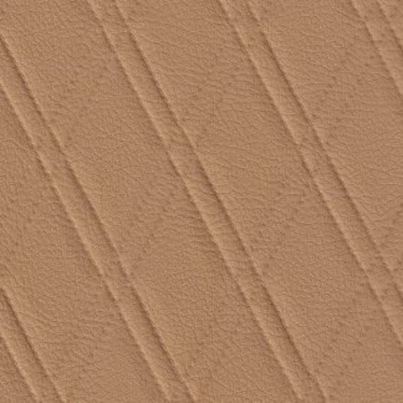 Marine Vinyl Fabric (CAMEL) Embossed Diamond Stitch Quality Outdoor UV 54"