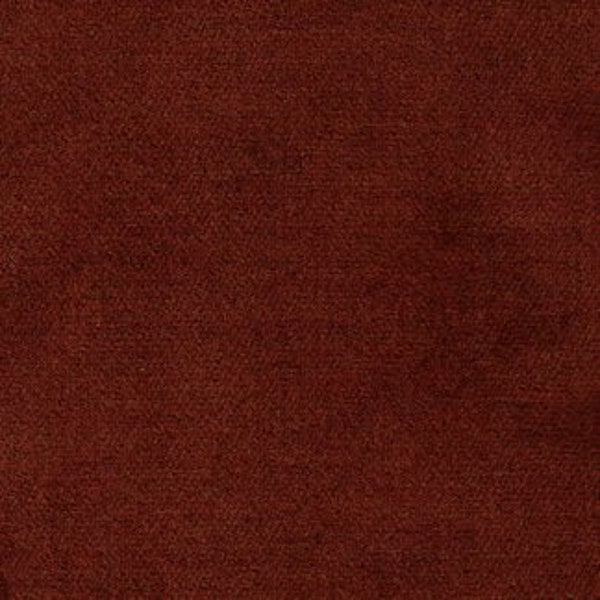 Carnival (OXBLOOD) Velvet Upholstery Fabric W/Rubber Back