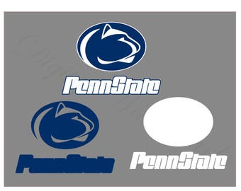 Penn State SVG & Studio 3 Cut File Cutouts Files Logo for Silhouette Cricut Decals SVGS Decal Sports Team Football University Nittany Lions
