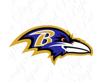 Ravens Logo Stencil