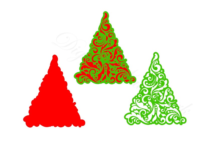 Download Free Christmas Tree Stencil Svg Studio 3 Cut File Cutouts Files Etsy SVG DXF Cut File