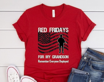 Personalized Red Friday Shirt: Remember Everyone Deployed - Military Support
