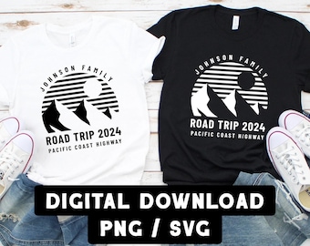 Personalisierte Road Trip SVG: Benutzerdefinierte Familienurlaub Design (Digitaler Download)