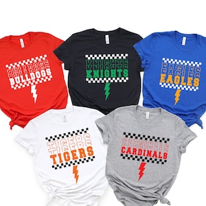 CUSTOM Team Sports Shirts / Personalized Mascot Colors / Adults Kids Teams / Matching Group / Youth Elementary Middle High / School Spirit