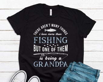 Fishing Grandpa T-Shirt: Gift for Fisherman Grandfather