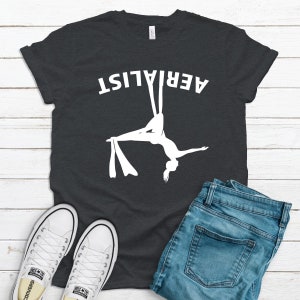 Aerialist Shirt / Aerial Silk Dancer Hoodie / Cute Upside Down Dance Youth Tee /  Acrobatic Dancer Gift / Girls Acrobat Silks