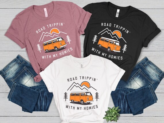 Airstream Camping Trailer & Mountains T-Shirt Airstream Camping Trailer & Mountains T-Shirt