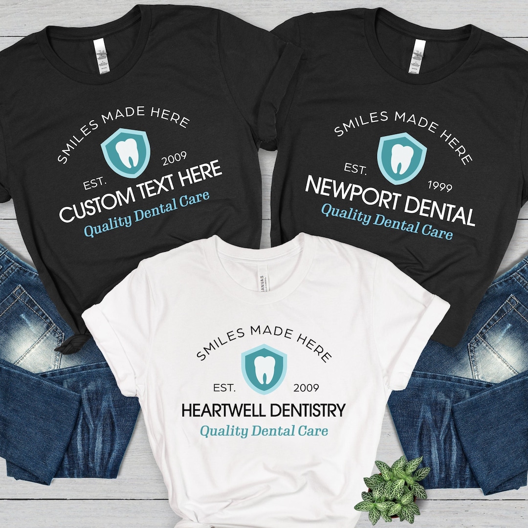 Custom Dental Office Shirt: Personalized Dentist Gift - Etsy