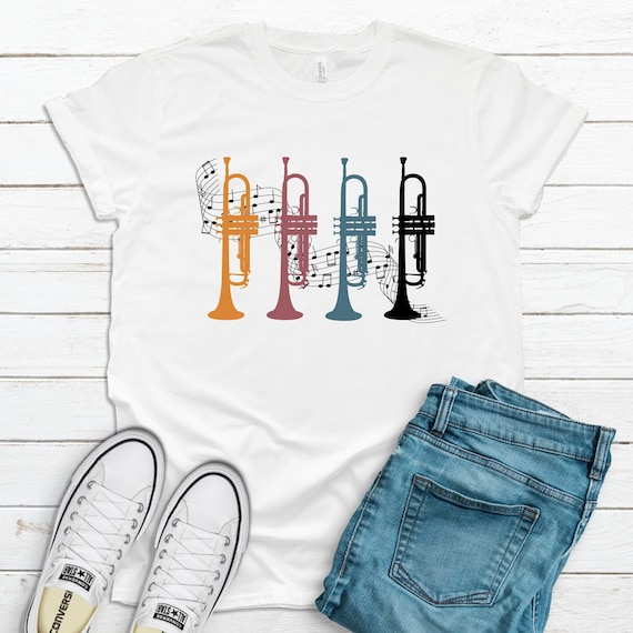 Vintage Retro Trumpet T Shirt - Gift For Trumpet Player Vintage Retro Trumpet T Shirt - Gift For Trumpet Player
