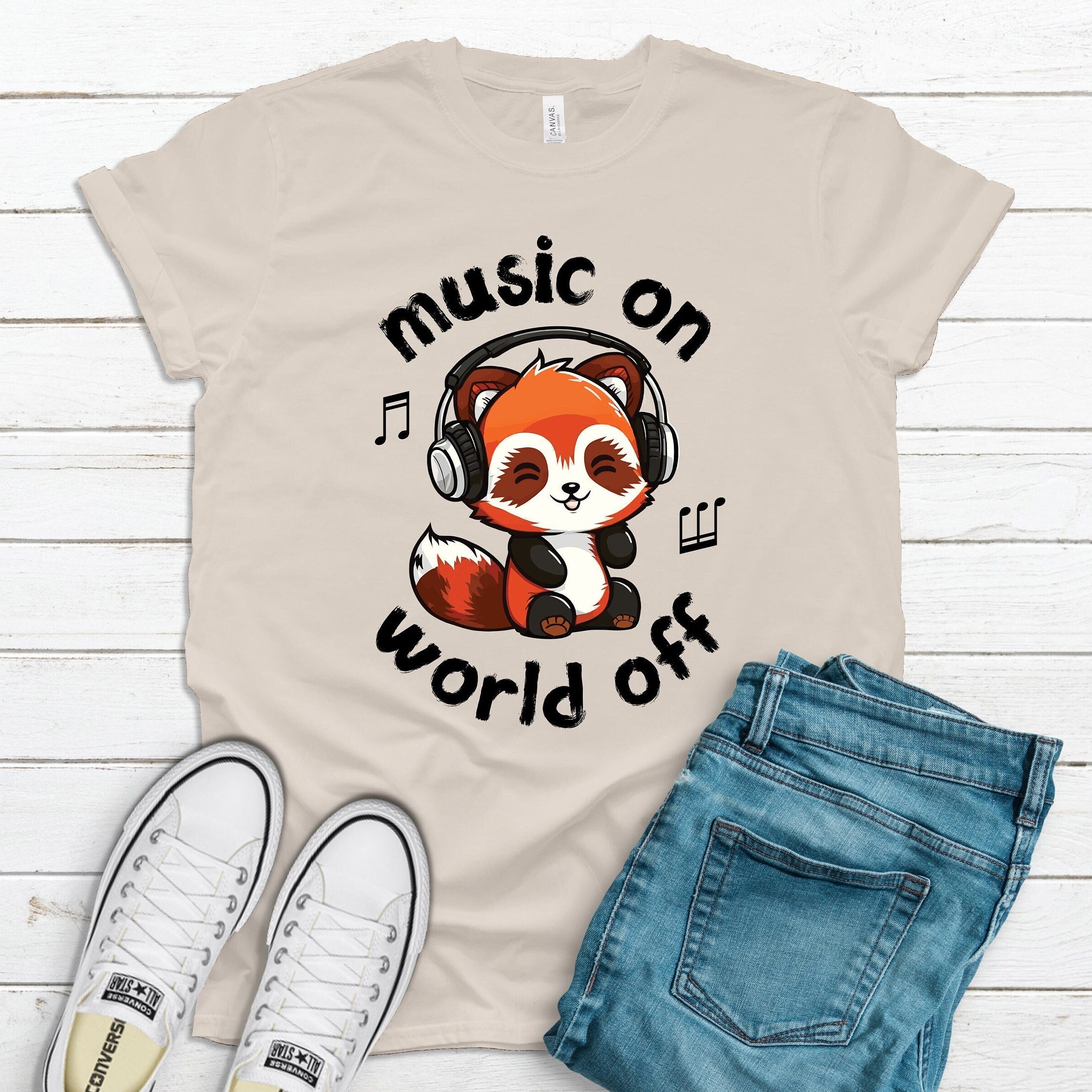 t-shirt com desenho de panda triste - TenStickers